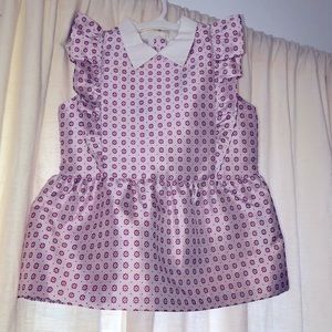 EUC Girls Janie and Jack Sateen Top